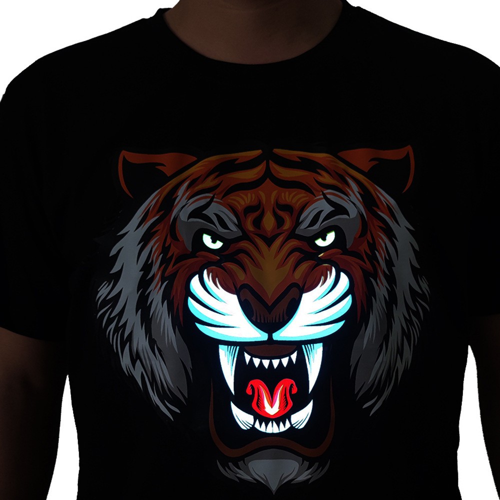 majica majica sa tigrovim led svjetlucavim svjetlom