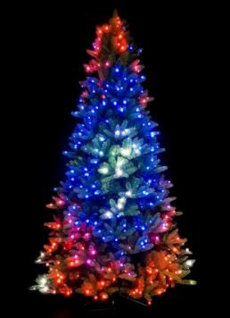 svjetlucavo božićno drvce LED upravljanje putem mobilnog telefona