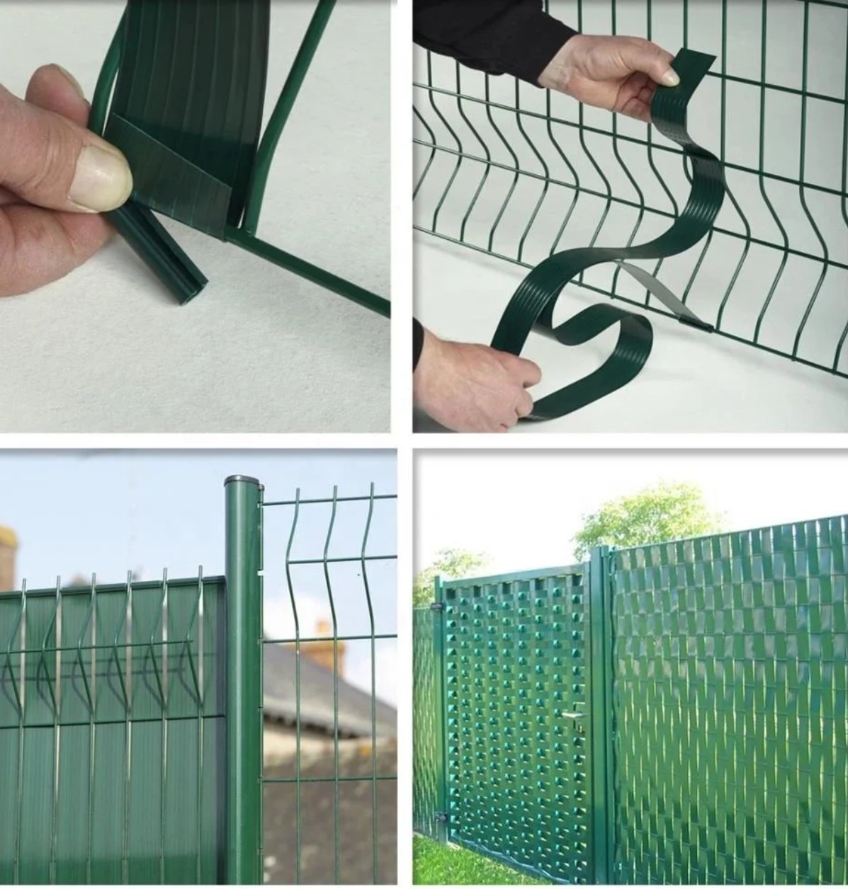 ispunjava ogradu plastičnom PVC sivom antracit ral 7016
