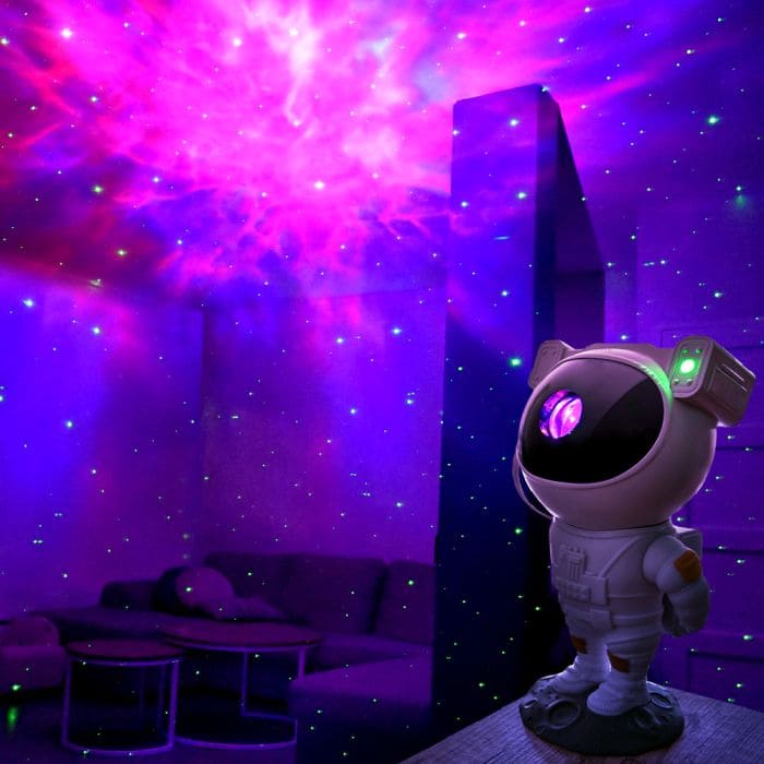 kosmonaut zidni projektor noćno nebo galaksija