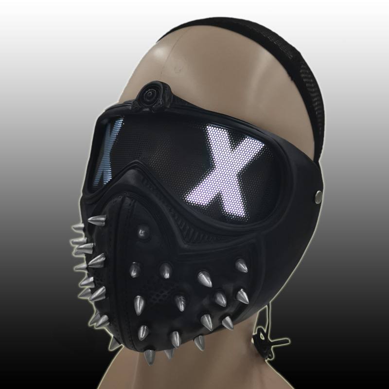 Mad max rave maska za lice sa LED svjetlom