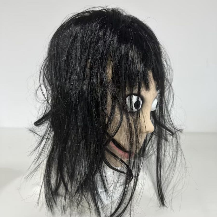Zastrašujuća maska za lice djevojčica (lutka) Momo