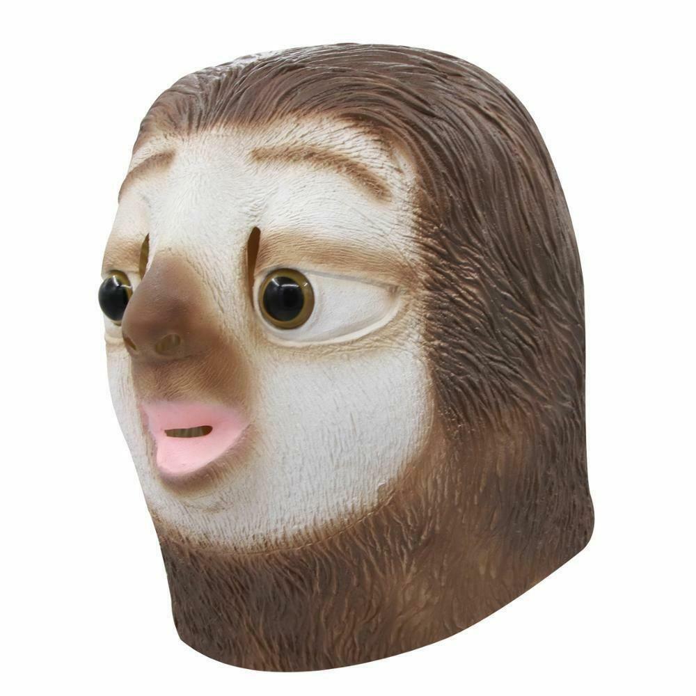 Sloth face head silikonska maska od lateksa