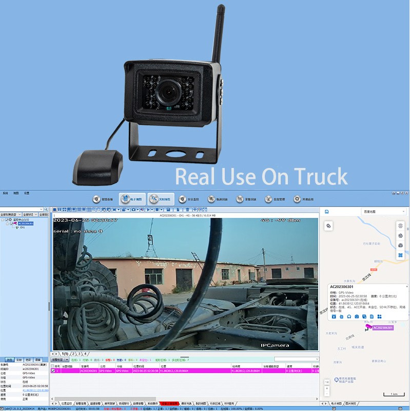 4G kamera za sim putem interneta za praćenje automobila kombi kamion