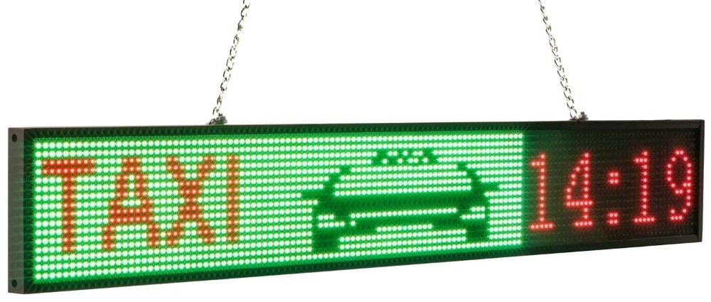 auto led panel displej u boji za taksi