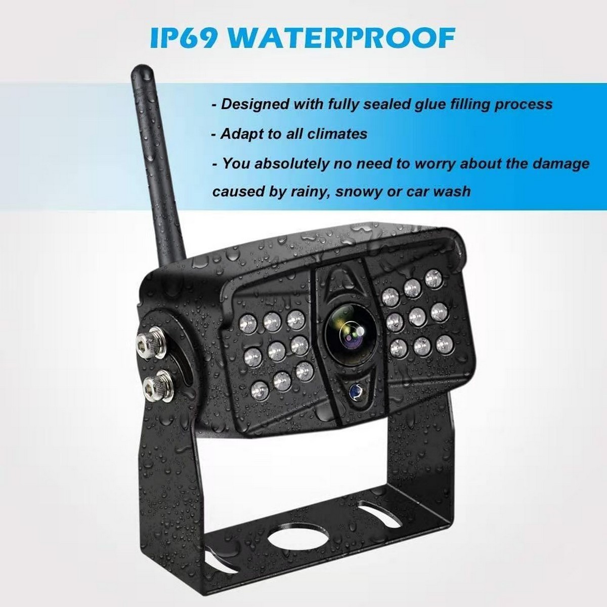 IP69 vodootporna kamera za vožnju unazad za kombi