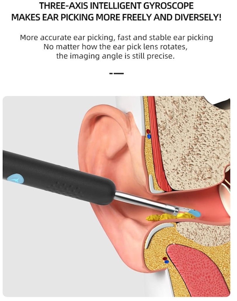 sredstvo za uklanjanje ušnog voska sa kamerom za čišćenje ušiju