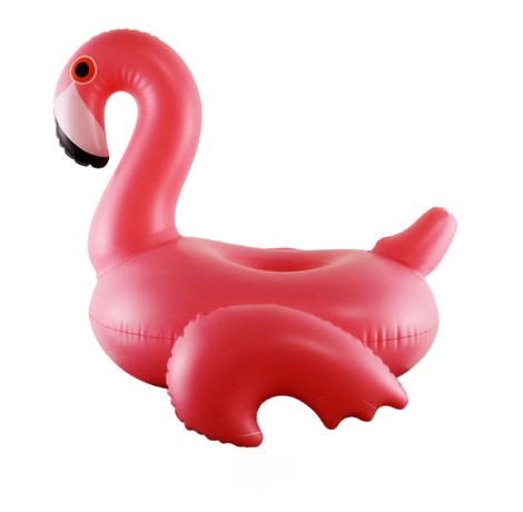 flamingo na naduvavanje za čaše kao držač