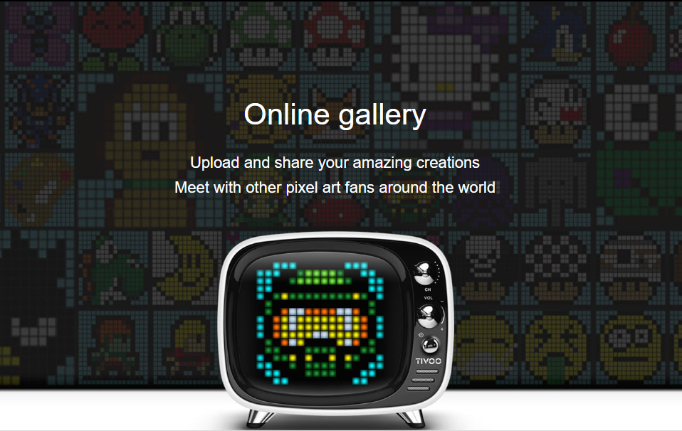 tivoo speaker pixel art online galerija