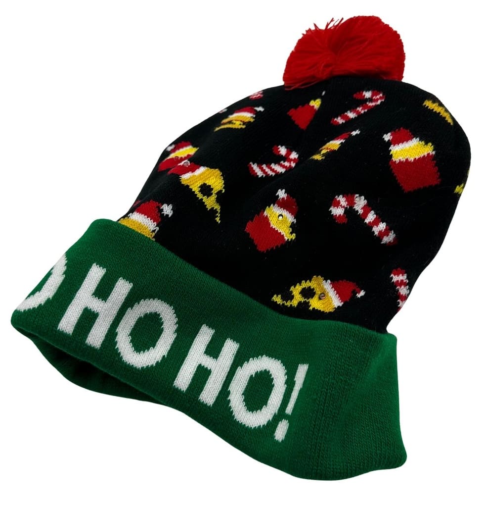 Božićna LED kapa blista zimskom toplinom pletena