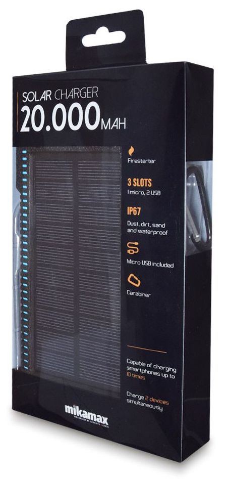 solarni punjač za mobilni telefon 20000 mah