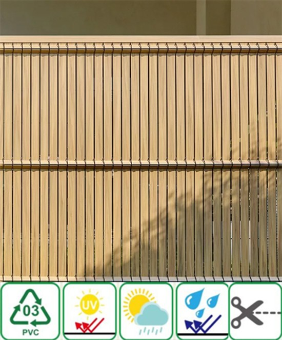 ravni PVC paneli za ogradu kao mrežasto punjenje
