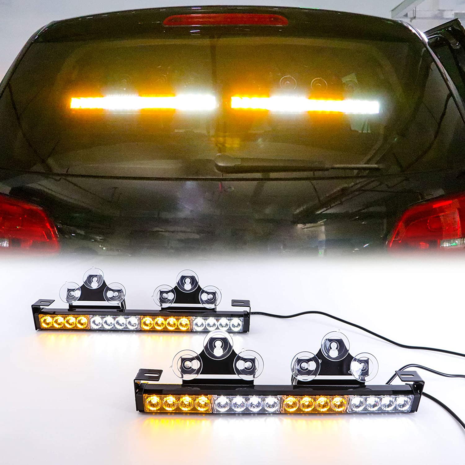Trepćuća LED svjetla za automobil žuta bela višebojna
