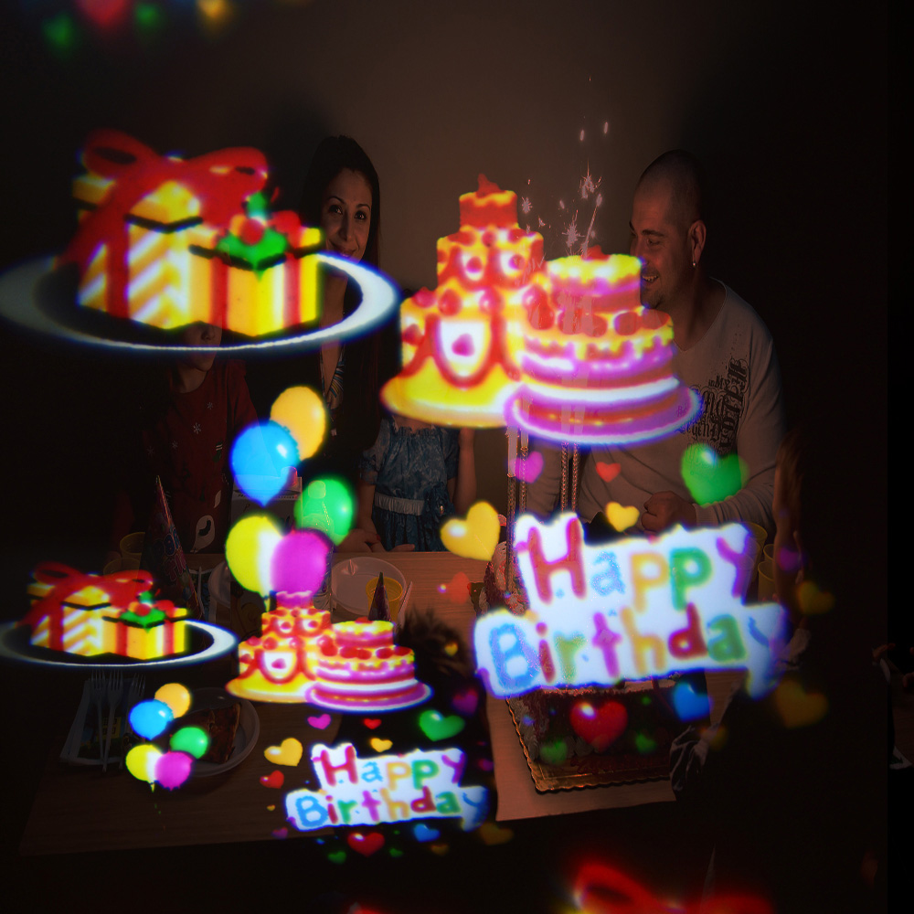 party fun led projektor za proslavu projekcije veselih rođendanskih balona