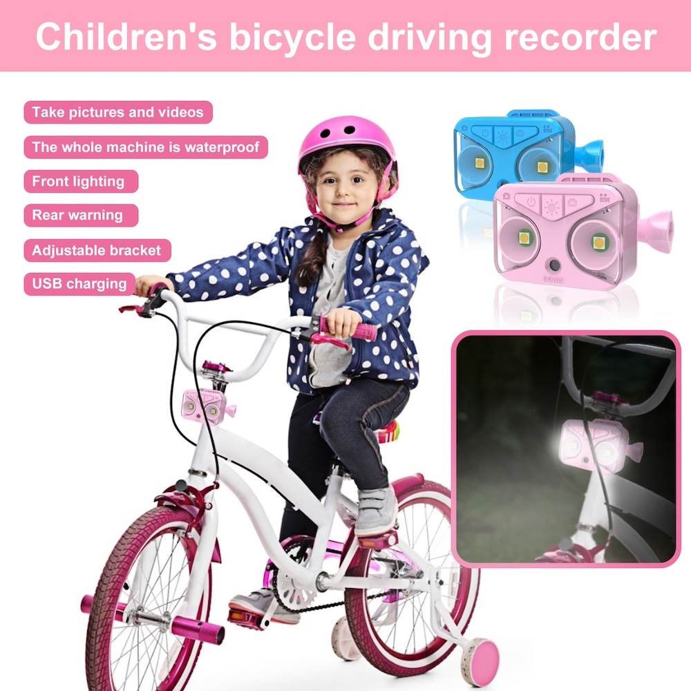 dječija kamera za bicikl sa svjetlom za bicikl
