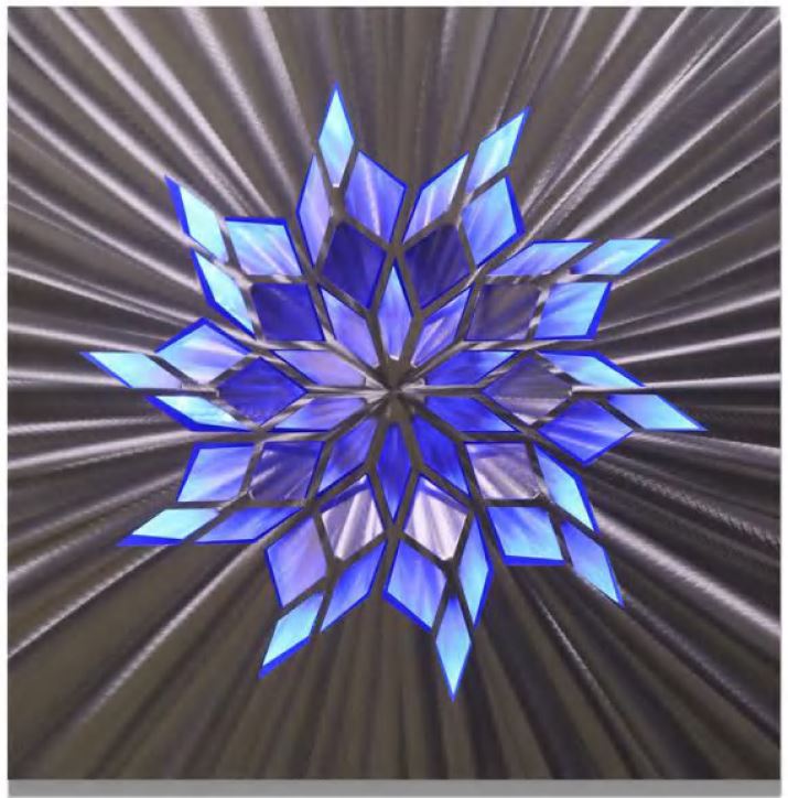 metalne slike cvijet 3d aluminijum