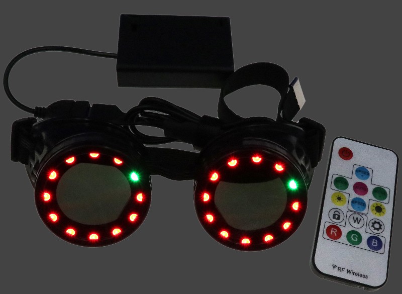 Steampunk gotičke naočale LED rave party dizajn