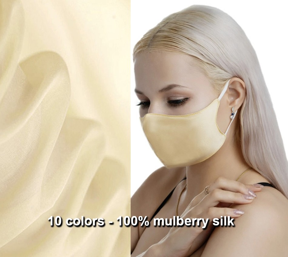 luksuzna svilena maska za lice