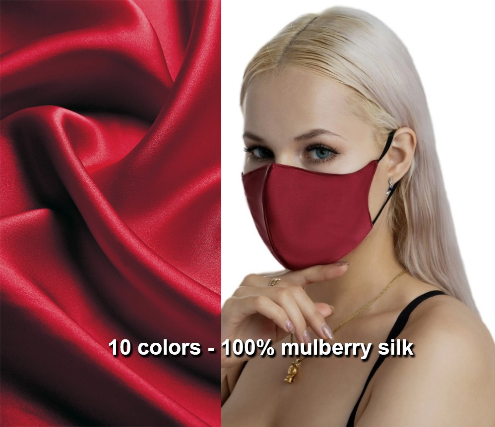 Luksuzna svilena maska